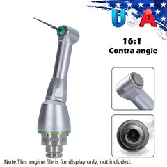Dental 16:1 Reduction Push Contra Angle Head for Endo Motor Endodontic Handpiece