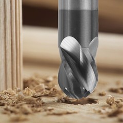 2PCS 4 Flute 1/2″ Solid Carbide Ball Nose End Mill – Double End – AlTiN Coated