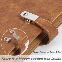 Leather Business Card Organizer Book, 120 Slot Credit Card Holder Case for Men &