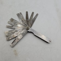 VINTAGE THE L.S. STARRETT CO. NO. 66 THICKNESS/FEELER GAGE 22 Blades or Leaves