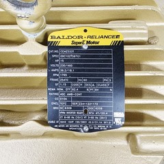 Baldor Reliance Super-E 15HP Electric Motor CEM2333T 230/460V 3PH TEFC