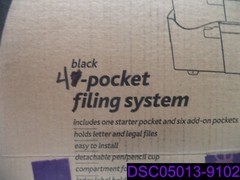 Office Depot Brand Wall 7 Pockets, Letter Size/Legal Size, Black P/N 335-718