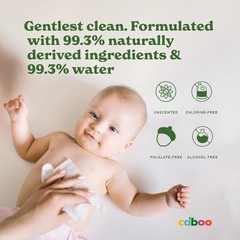 Caboo Unscented Wipes 72ct 6 Packs