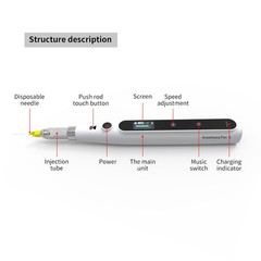 VVDental Anesthesia Injector Wireless Electric Painless with LCD Display