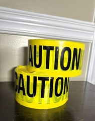 Empire Level 71-1001 1000 ft x 3 in Caution Barricade Tape, Yellow, Misprint