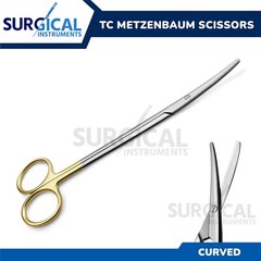 T/C Metzenbaum Scissors Curved 7″ Tungsten Carbide Inserts Surgical German Grade