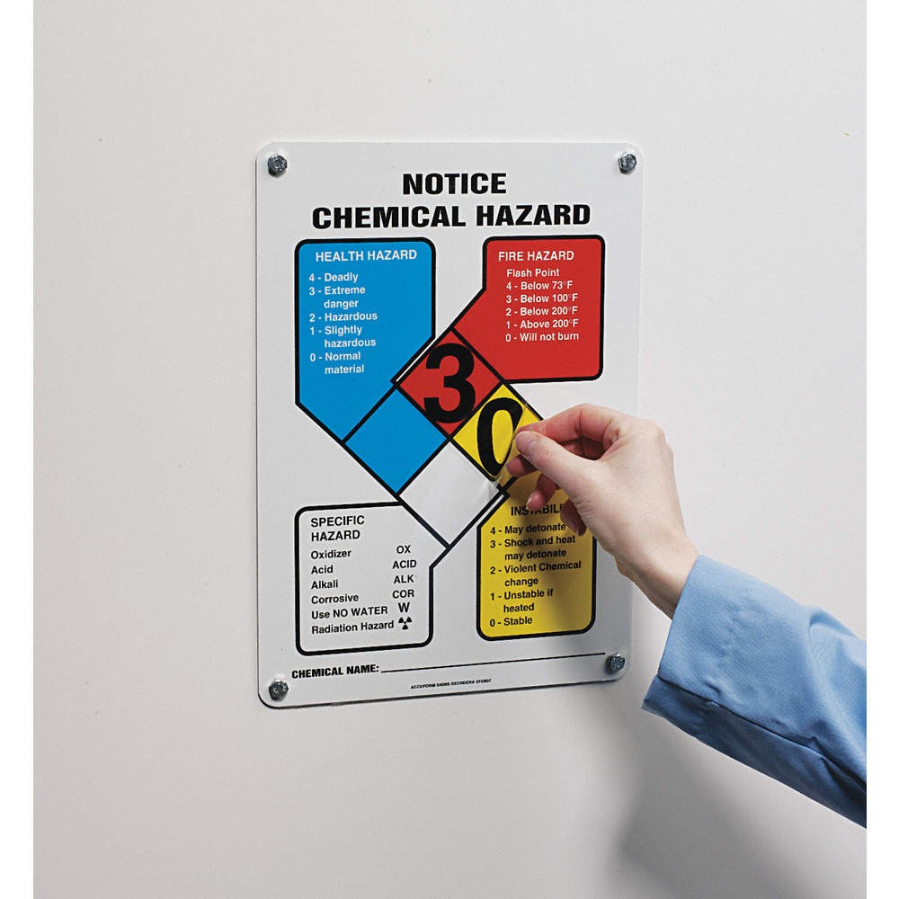 ACCUFORM ZFD837VA NFPA Sign,Aluminum,14 In. H,10 In. W 9LCJ7