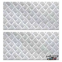 2x Heavy Aluminum Diamond Plate 254mm by 508mm Trailer Garage Sheet