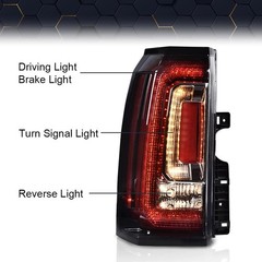 LED Tail Light for GMC Yukon Yukon XL 15-20 Denali SLE SLT Left Driver Side