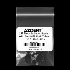 AZDENT Dental Orthodontic Buccal Tube Bands 1st Molar #35-40+# Roth .022 U3/L2