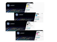 HP 410X High Yield Toner Set CF410X-CF413X Genuine OEM Factory Sealed Fast Ship