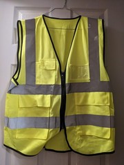 Hi Visibility Reflective Yellow Safety Vest with ID POCKET (Small to 2XL)