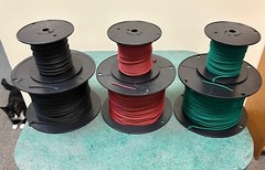 Carol C1321 #18awg 65 Tin Copper EPDM Rubber Test Lead Wire 5000V Black 1000 ft