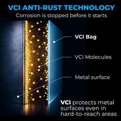 VCI Reclosable Poly Bags 18″ x 24″, Pack of 10-4 mil Heavy Duty VCI Anti-Corr…
