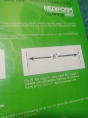 9.5×11″ Continuous Feed Computer Paper for Dot Matrix Rediform 06591 20lb 250sht