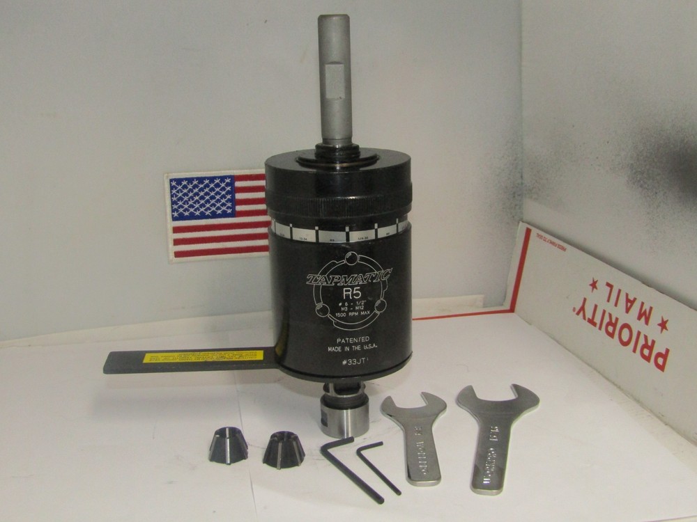 Tapmatic R5 Reversible Tapping Attachment,5/8″ Shank,2 collets,Wrenches