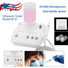 SKYSEA Dental Portable Ultrasonic Piezo Scaler 2*Bottles Tips Fit EMS Handpiece