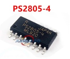 2pcs Renesas PS2801C-4-F3-A SOP Optocoupler, 20MBd RH