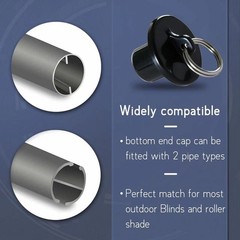 Indoor and Outdoor Sunshade Replacement Parts, Bungee kit and end Cover+2 Ext…