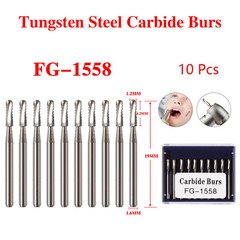 10-100 pcs Dental Tungsten Steel Carbide Crown Metal Cutting Burs For High Speed