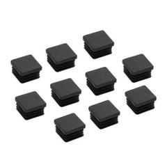 10PCS 1″ Inch Square Plastic End Cap Tubing Hole Post Plug 1 inch 1×1 Post Tube