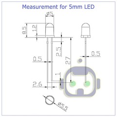 New 3mm 5mm 8mm 10mm LED Light Emitting Diodes Clear White Red Blue Green Lights
