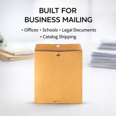 10×13 Kraft Clasp Envelopes #97 Brown 28lb Metal Clasp Catalog Mailing 10-300