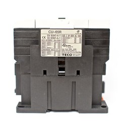 TECO CU-65R Magnetic Contactor 100 Amp, 3 Phase, 220V Coil 3A2a2b