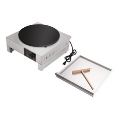 16″ Commercial Electric Crepe Maker Pancake Machine Big Hotplate Non Stick 1700W