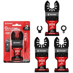 EZARC Obsidian Carbide Oscillating Saw Blades, Multi Tool Blades Quick Silver