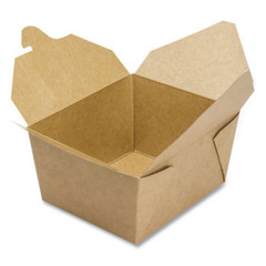 GEN KS10120 Take-Out Box, 30 oz, 5.06 x 4.27 x 2.4, Brown, Paper, 450/Ct