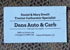 ALLIS CHALMERS TRACTOR CARBURETOR D10 D12 SERIES 2 & 3 USA ZENITH # 12749 CARB