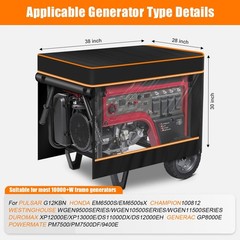 Generator Covers While Running, Heavy Duty 600D Waterproof Oxford Fabric, Gen…