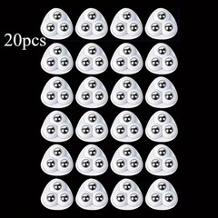 20 pcs Mini Swivel Caster Wheels Self Adhesive Stainless Steel Rolles