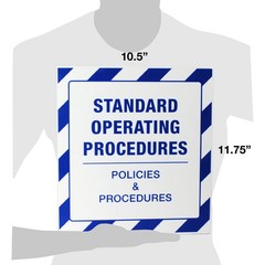 Industrial Standard Operating Procedures SOP Storage Case Metal Binder Rings