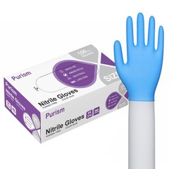 Daddy’s Choice Disposable Blue Nitrile Gloves, Medium (Pack of 100),
