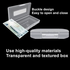 100 Pack Acid Free Paper Money Sleeves With Storage Case Dollar Bill Holders US