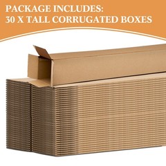 30 Pcs 6L x 6W x 48H Inch Golf Club Shipping Boxes Tall Corrugated Boxes Card…