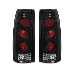 2pcs Rear Side Smoke Lens Black Housing Tail Lights GMC Chevy 127-10204