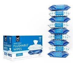🧻 Member’s Mark Flushable Wipes Fresh Scent 540 Count Soft & Gentle Pack 🧻