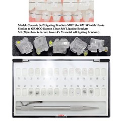 Self Ligating Damon Q Brackets Ceramic Metal Orthodontic Braces Roth MBT 022 345