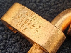 Copper Compression Connector, Ground Rod to Grid, 2 AWG (STR) 250 KCMIL