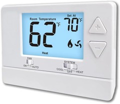 NonProgrammable Thermostat for Home, Digital Energy-Saving Thermostat,Single-Sta