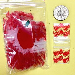 3434 MINI DESIGN ZIP BAGS 3/4″ X 3/4″ / 100PCS / 36 DSN TO CHOOSE, READ DETAILS