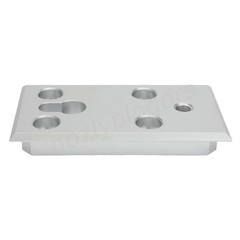 For Stryker Ferno Ambulance Rear Floor Mount Plate for Gurney Cot System 0900266