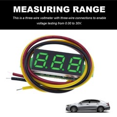 5 PCS Mini Digital Voltage Meter DC 0-30V LED Display Voltmeter