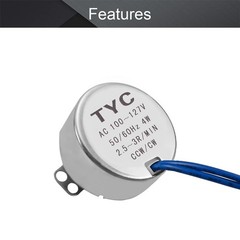 Fielect Synchronous Motor AC 110V 2.5-3RPM Turntable Motor CW/CCW Direction 4…