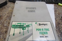 Badger Pow-R-Trac Feeder Operator’s Manual BN61