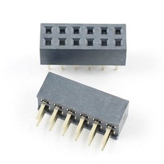 5Pcs 2mm 2.0mm Pitch 2×6 Pin 12 Pin Female Dual Straight Header Strip H=4.3mm