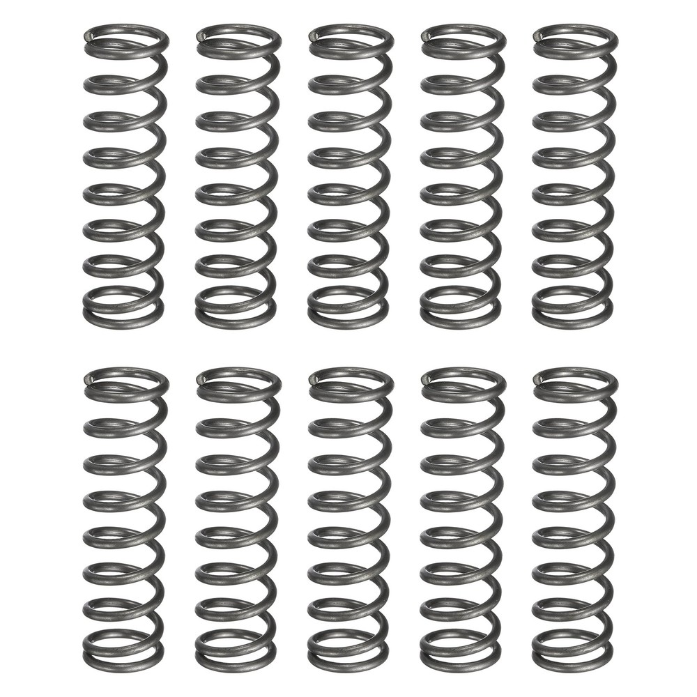 20Pcs Compression Spring 13mm OD 1.6mm Wire Size 45mm Free Length Silver Tone